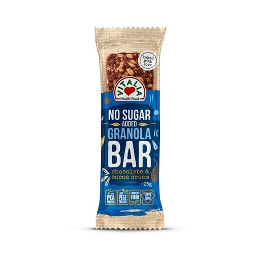 Vitalia Granola Bar Chocolate Cocoa Cream No Added Sugar 23g