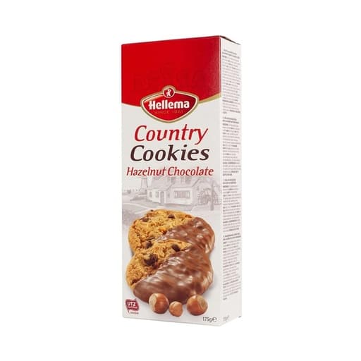 Hellema Country Cookies Hazelnut 175G