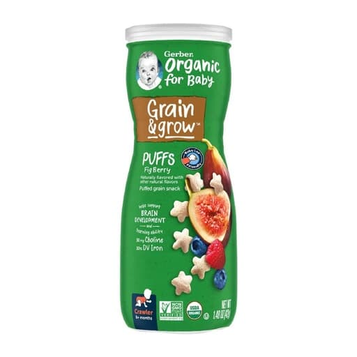 Gerber Grain & Grow Puffs, Fig Berry 42g