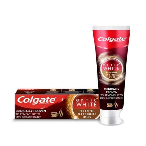 Colgate Optic White For Coffee Tea & Tobacco Lovers 75ml