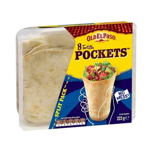 Old El Paso 8 Tortilla Pockets 223g