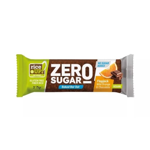 Rice Up Zero Sugar Flapjack Wild Orange& Chocolate 70g