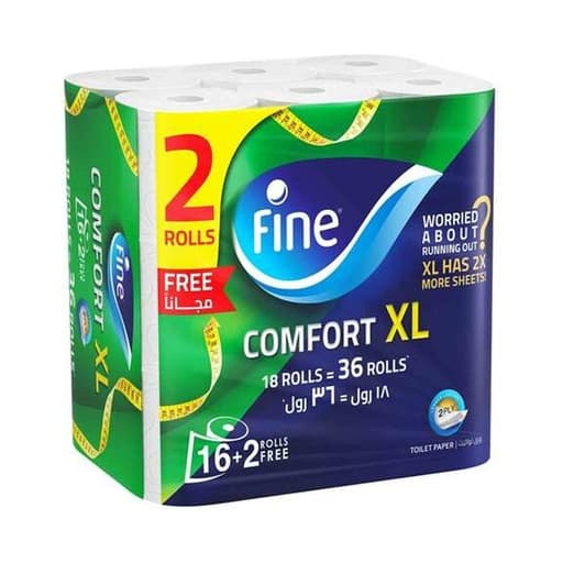 Fine Comfort Xl Toilet 18 Rolls