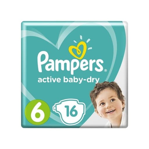Pampers بيبي-جاف #6 16 حفاضات