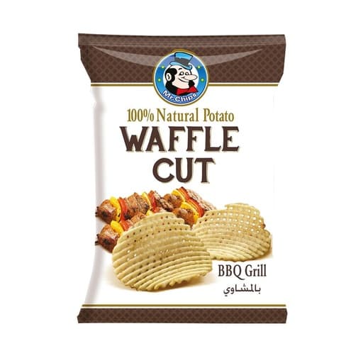 Mr. Chips Waffle Cut BBQ Cheddar 75g