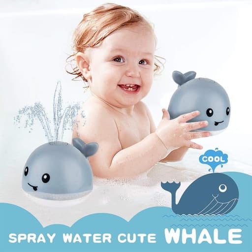 Yamayo Whale Rain Bath Toy 12m