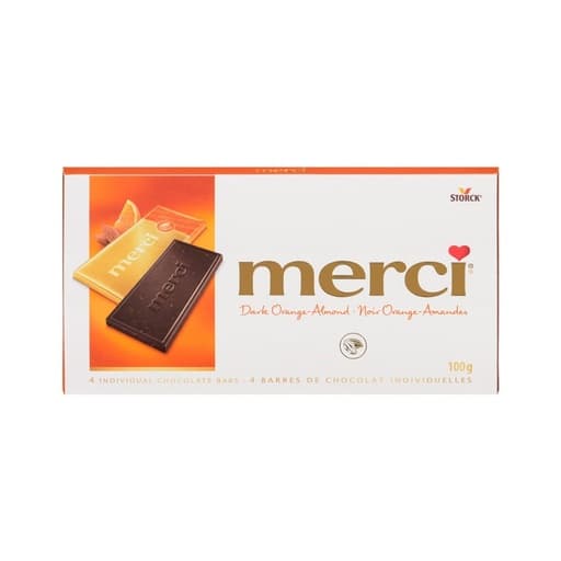 Merci Orange Almond Chocolate Bar 100g