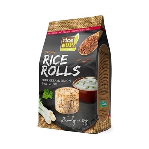 Rice Up Sour Cream Onion Brown Rice Rolls 50g