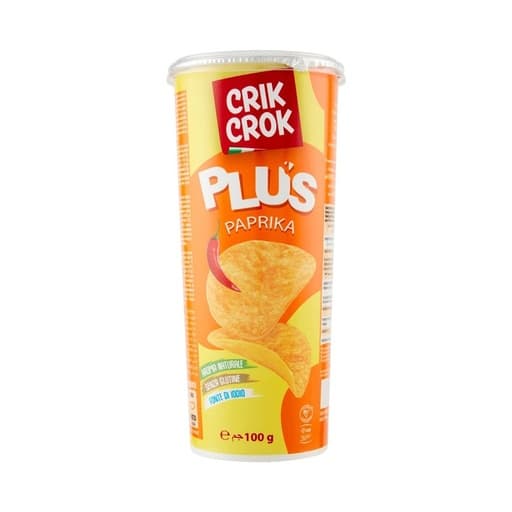 Crik Crok Plus Paprika Chips 100g