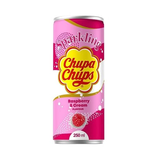 Chupa Chups Sparkling Raspberry & Cream 250ml