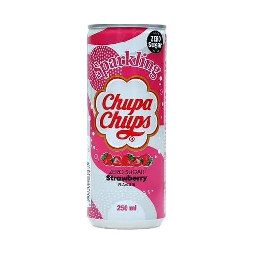 Chupa Chups Sparkling Strawberry Zero Sugar 250ml