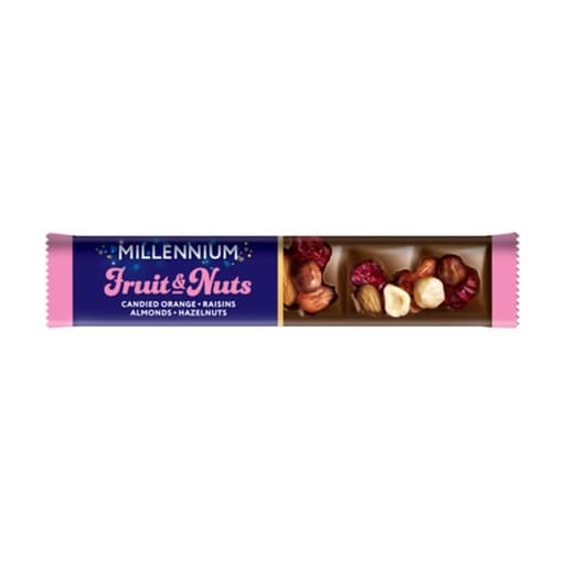 Millennium Fruits & Nuts Milk Chocolate 50g