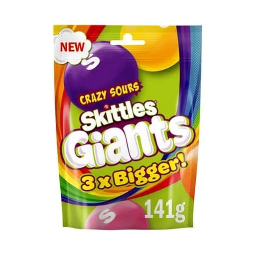 Skittles Giants Crazy Sours Pouch 141g