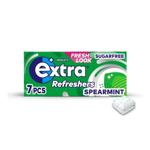 Extra Refreshers Spearmint Sugar Free Gum 15.6g