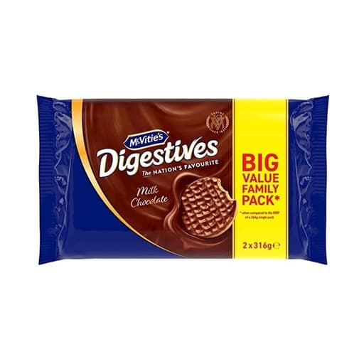 McVitie’s Digestives Milk Chocolate Twin Pack 632g