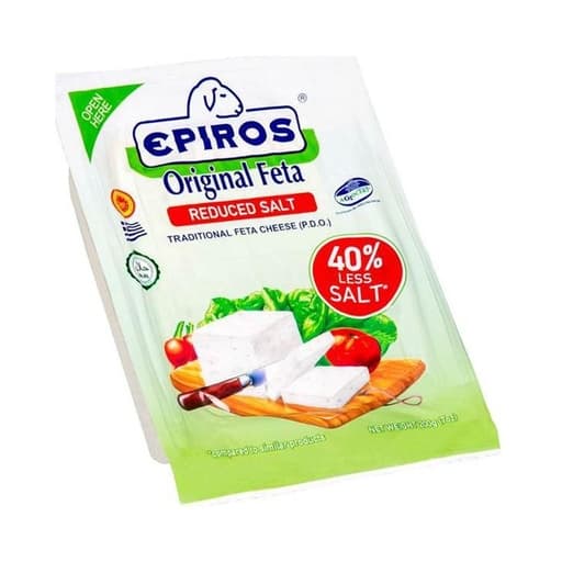 Epiros Original Feta Cheese Reduced 40% Salt 200G