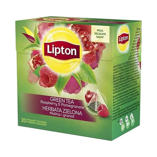 Lipton Raspberry & Pomegranate Green Tea 34g