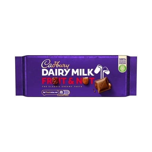 Cadbury Dairy Milk Chocolate Fruit& Nut 180g