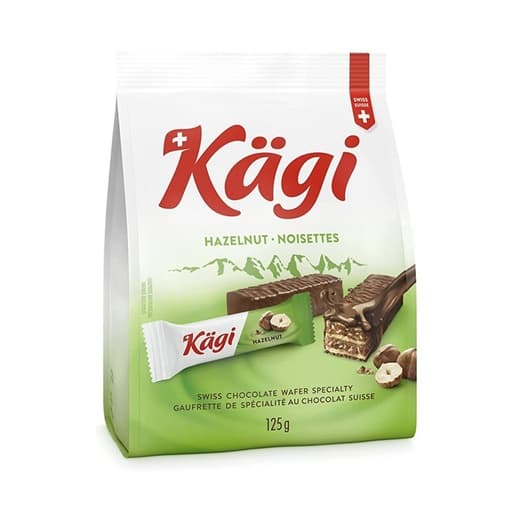 KAGI Mini Swiss Hazelnut Chocolate Wafers 125g