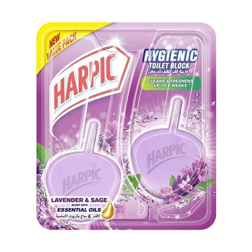 Harpic Hygienic Toilet Soap scented With Lavender & Sage 80g