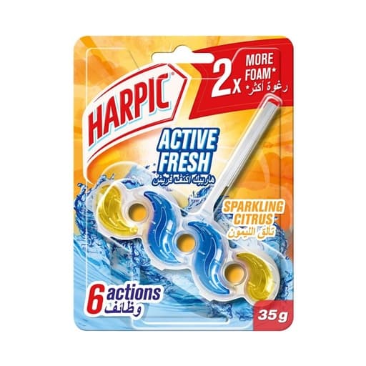 Harpic Active Fresh Sparkling Citrus Toilet Soap 35g