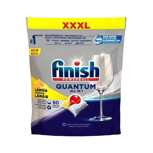 Finish Powerball Quantum All in 1 Lemon 60 Capsules