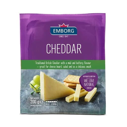 Emborg Cheddar 200g