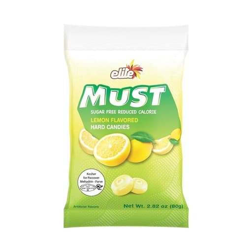Elite Must Sugar Free Lemon Flavored Candy 80g