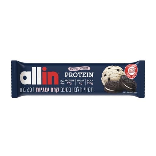Allin Protein Bar Cookie Cream 60g