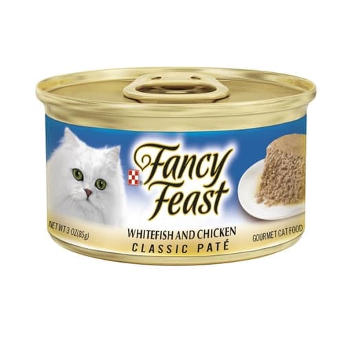 Fancy Feast White Fish & Chicken Cat Food 85g