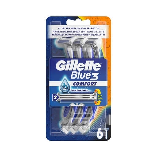 Gillette Blue 3 Comfort 6pcs