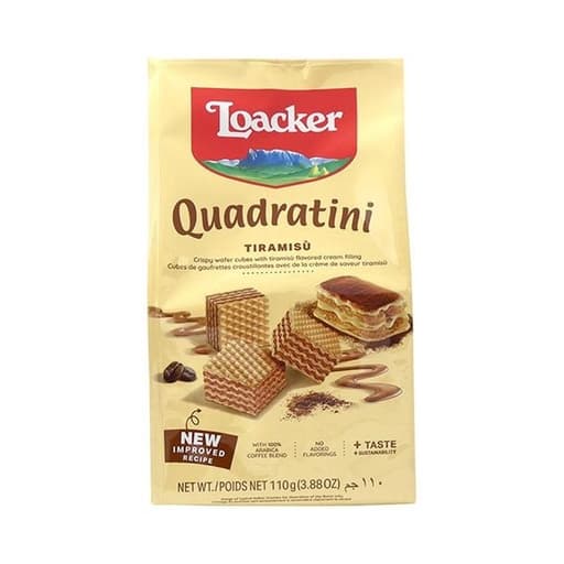 Loacker Quadratini Tiramisu Wafer 110g
