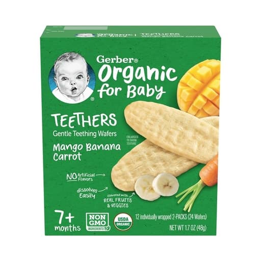 Gerber Teethers Mango Banana Carrot +7m 48g