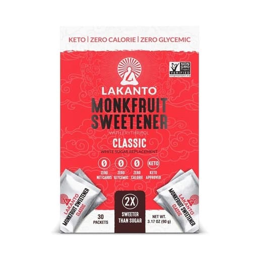 Lakanto Monk Fruit Sweetener 30 Packets