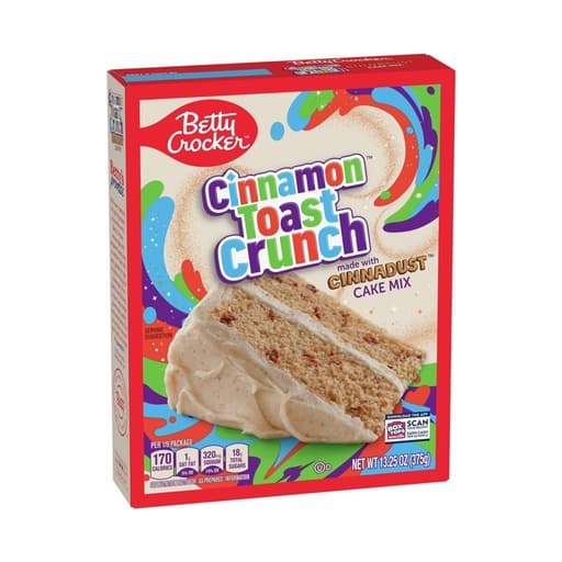 Betty Crocker Cinnamon Toast Crunch Cake Mix 452g/375g