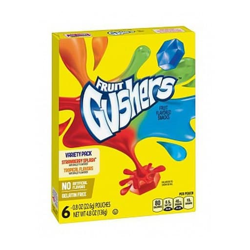 Betty Crocker Fruit Gushers Variety Pack 136g