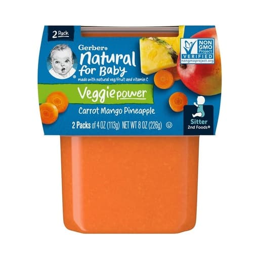 Gerber Sitter 2nd Foods Carrot Mango Pineapple 226g