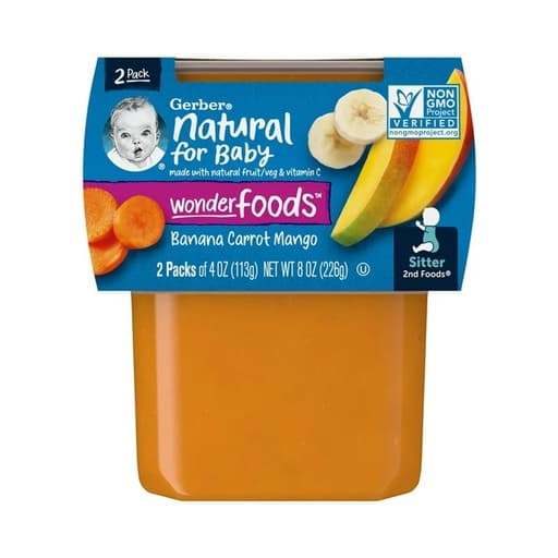 Gerber Sitter 2nd Foods Banana Carrot Mango 226g