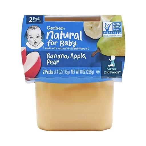 Gerber Sitter 2nd Foods Banana Apple Pear 226g