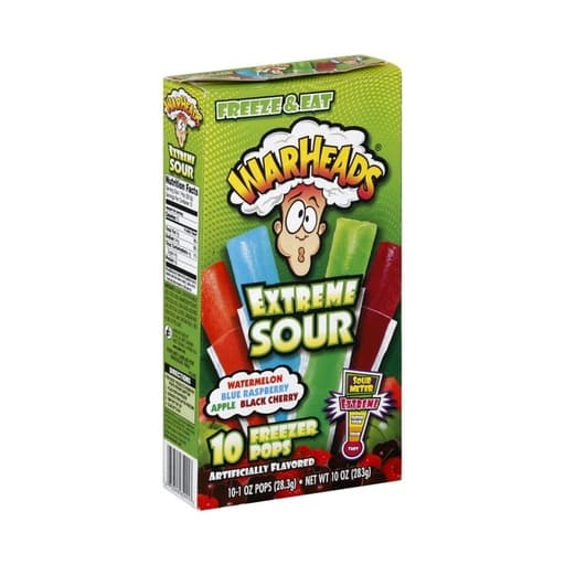 Warheads Extreme Sour Freezer Pops