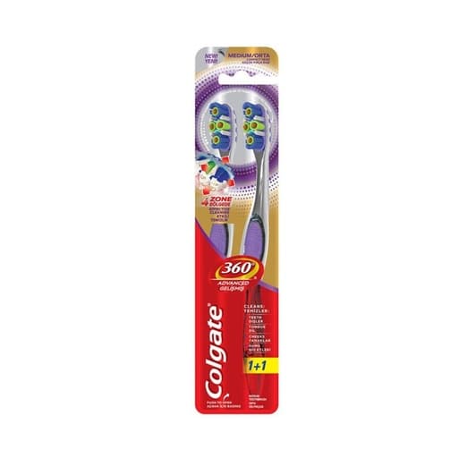 Colgate 360 Advanced Twin Pack Toothbrush