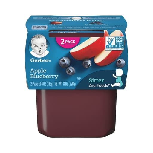 Gerber Sitter 2nd Food Apple Blueberry 226g