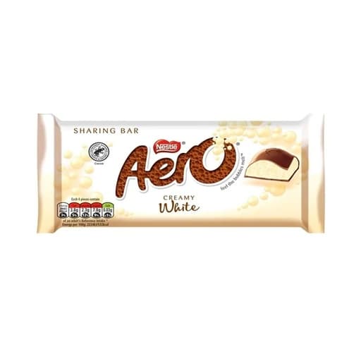 Nestle Aero Creamy White Chocolate Bar 90g