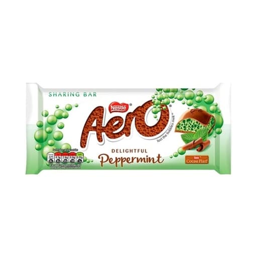 Nestle Aero Peppermint Chocolate Bar 90g