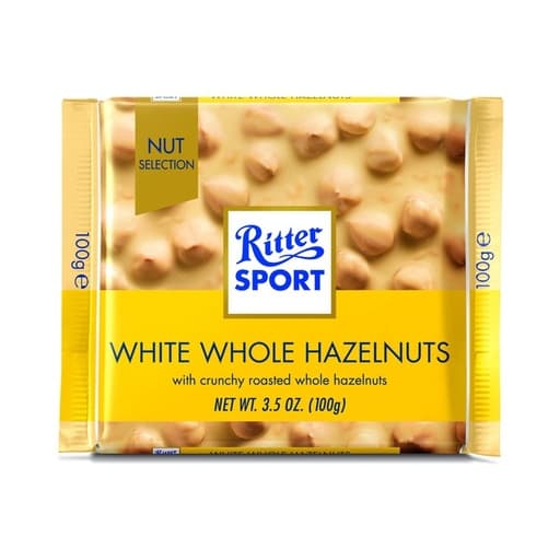 Ritter Sport White Whole Hazelnut 100g