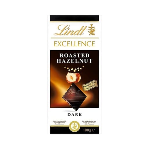 Lindt Excellence Roasted Hazelnut Dark Chocolate 100g