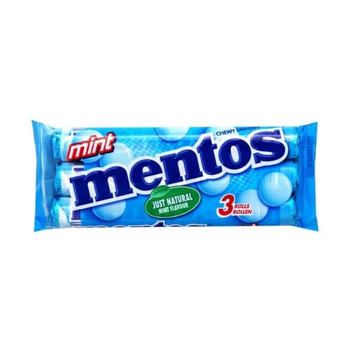 Mentos Mint Chewy Dragees x3