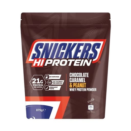 Snickers Chocolate, Caramel & Peanut Hi-Protein Powder 875g