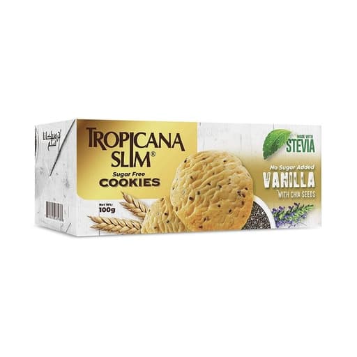 Tropicana Slim Stevia Vanilla Cookies 100g