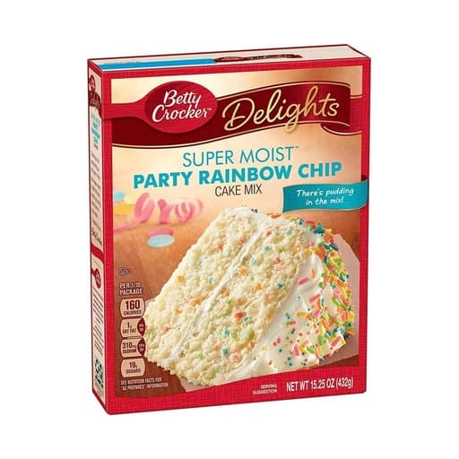 Betty Crocker Party Rainbow Chip Cake Mix 432g